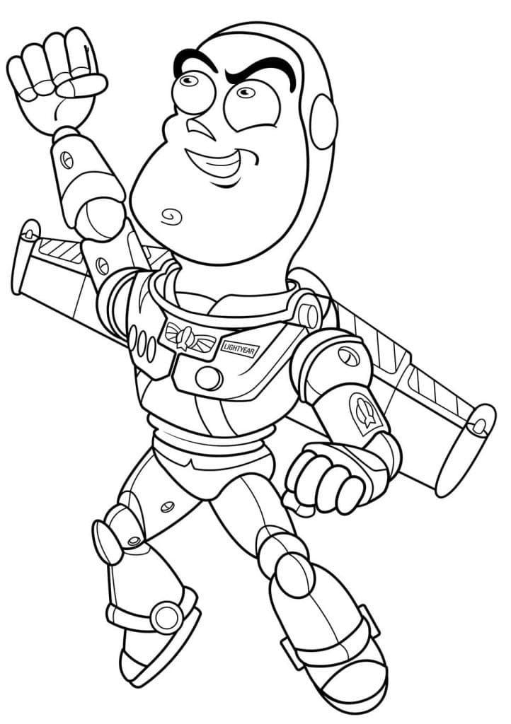 Coloriage gratuit Buzz L Eclair #185060 de la collection Films d'Animation à imprimer