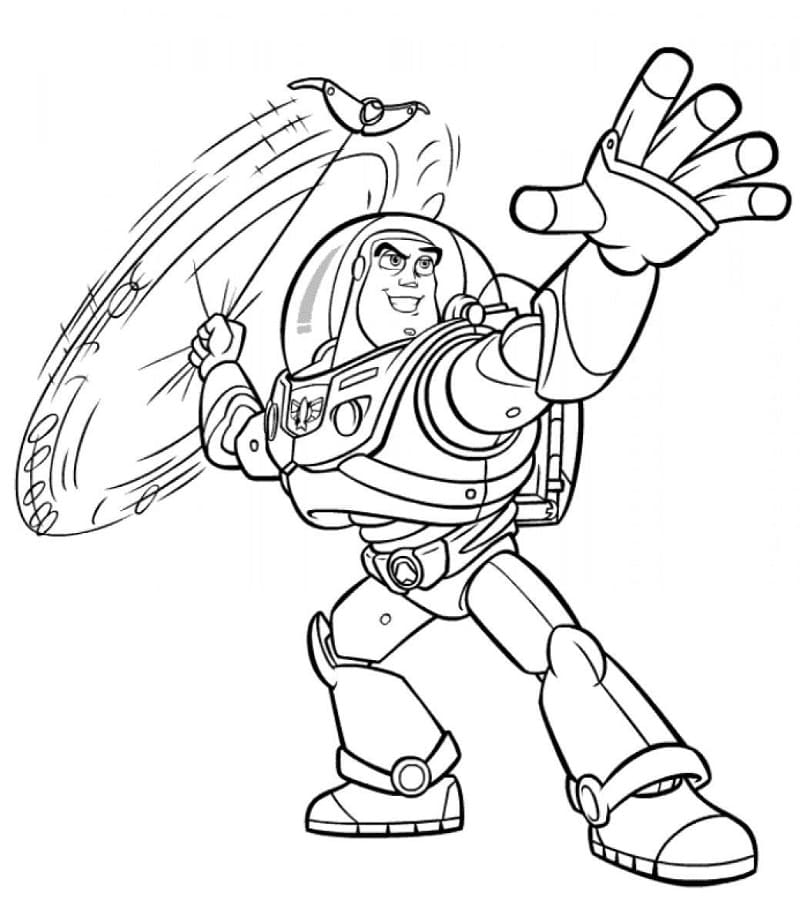 Coloriage gratuit Buzz L Eclair #185072 de la collection Films d'Animation à imprimer