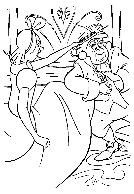 Dessin à colorier: Cendrillon (Films d'animation) #129570 - Coloriages à Imprimer Gratuits