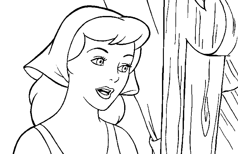 Dessin à colorier: Cendrillon (Films d'animation) #129601 - Coloriages à Imprimer Gratuits