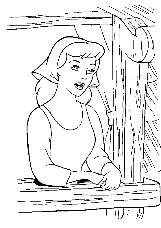 Dessin à colorier: Cendrillon (Films d'animation) #129606 - Coloriages à Imprimer Gratuits