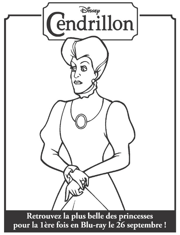 Dessin à colorier: Cendrillon (Films d'animation) #129703 - Coloriages à Imprimer Gratuits