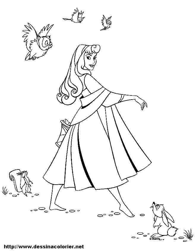 Dessin à colorier: Cendrillon (Films d'animation) #129710 - Coloriages à Imprimer Gratuits