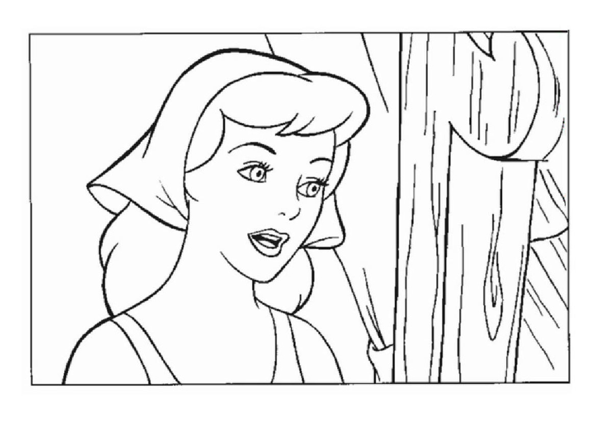 Dessin à colorier: Cendrillon (Films d'animation) #129715 - Coloriages à Imprimer Gratuits