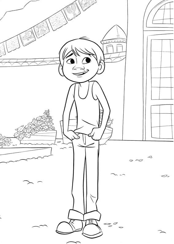 Coloriage gratuit Coco Disney #185286 de la collection Films d'Animation à imprimer