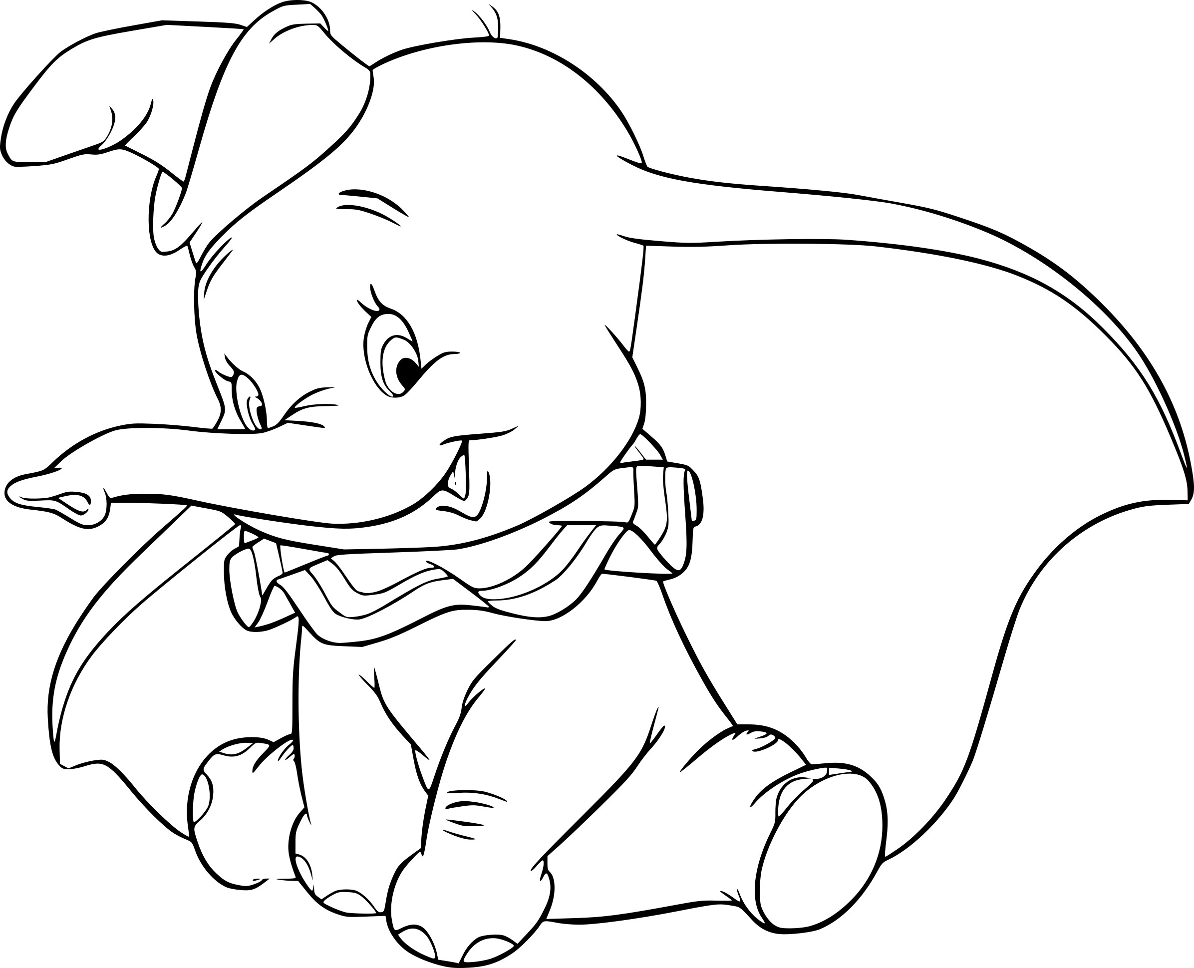 Dessin à colorier: Dumbo (Films d'animation) #170557 - Coloriages à Imprimer Gratuits