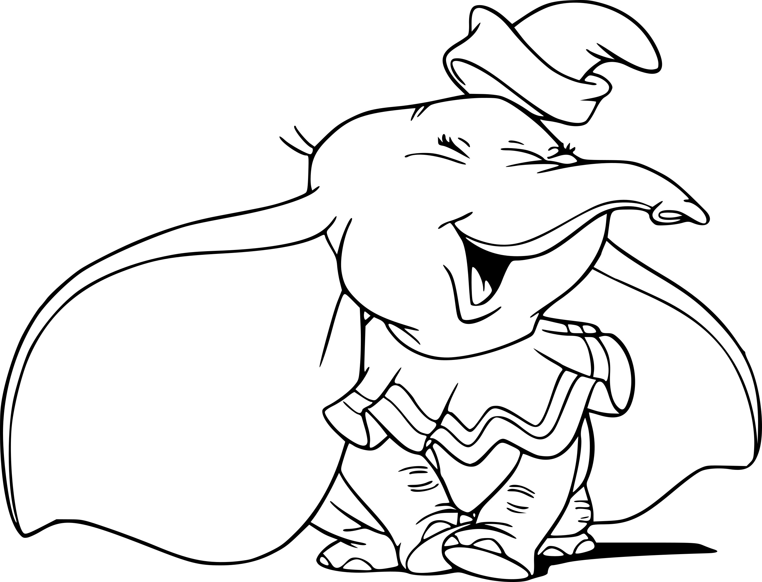 Dessin à colorier: Dumbo (Films d'animation) #170558 - Coloriages à Imprimer Gratuits