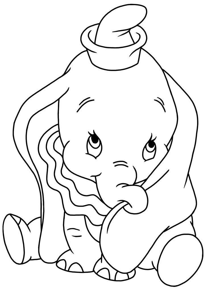 Dessin à colorier: Dumbo (Films d'animation) #170560 - Coloriages à Imprimer Gratuits
