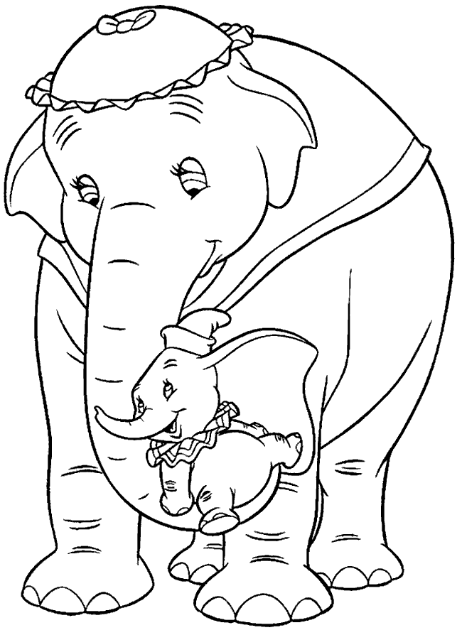 Dessin à colorier: Dumbo (Films d'animation) #170562 - Coloriages à Imprimer Gratuits