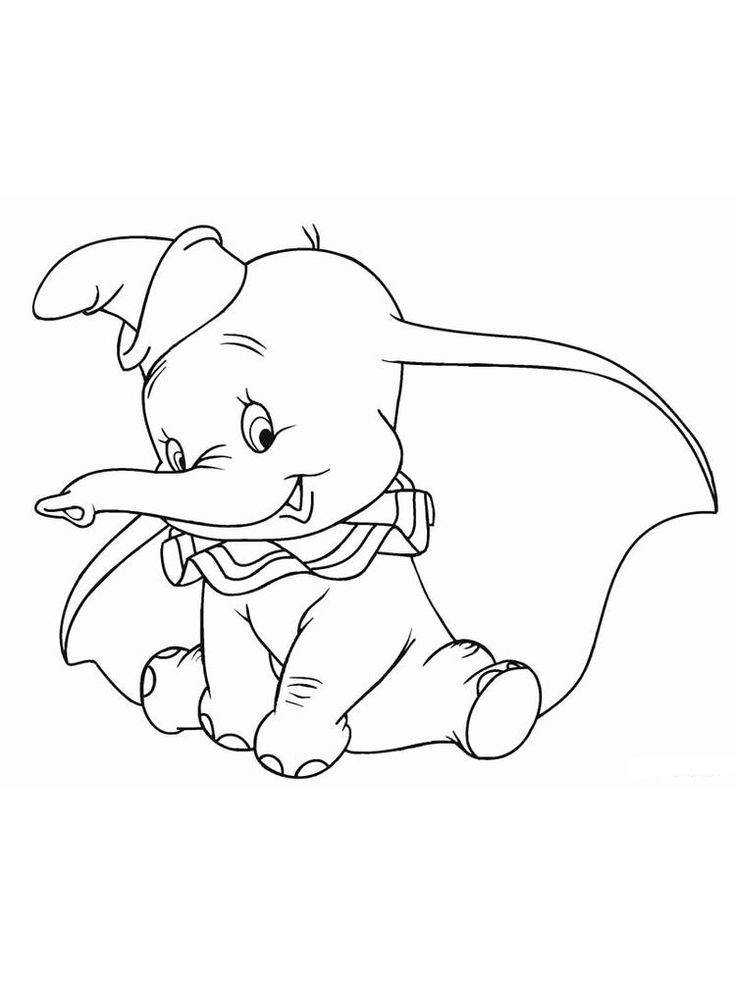 Dessin à colorier: Dumbo (Films d'animation) #170567 - Coloriages à Imprimer Gratuits