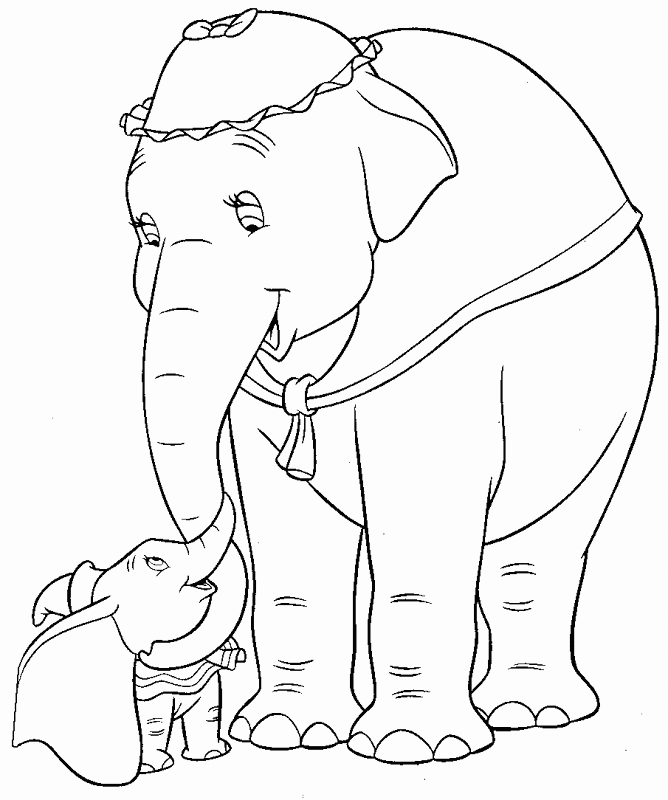 Dessin à colorier: Dumbo (Films d'animation) #170569 - Coloriages à Imprimer Gratuits