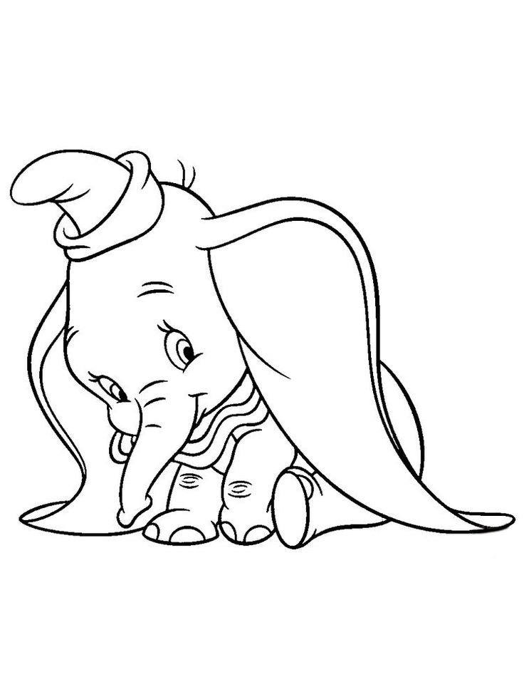 Dessin à colorier: Dumbo (Films d'animation) #170578 - Coloriages à Imprimer Gratuits
