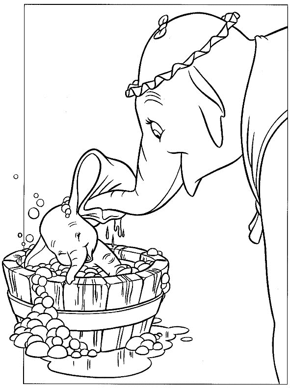Dessin à colorier: Dumbo (Films d'animation) #170583 - Coloriages à Imprimer Gratuits