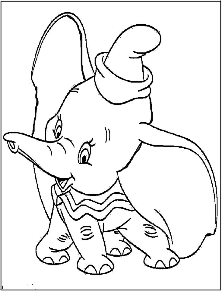 Dessin à colorier: Dumbo (Films d'animation) #170594 - Coloriages à Imprimer Gratuits