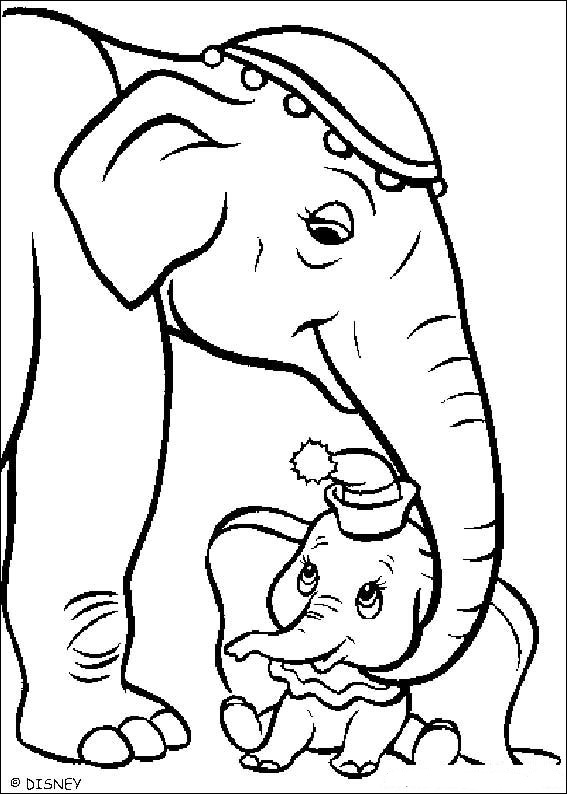 Dessin à colorier: Dumbo (Films d'animation) #170595 - Coloriages à Imprimer Gratuits