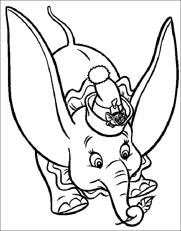 Dessin à colorier: Dumbo (Films d'animation) #170602 - Coloriages à Imprimer Gratuits