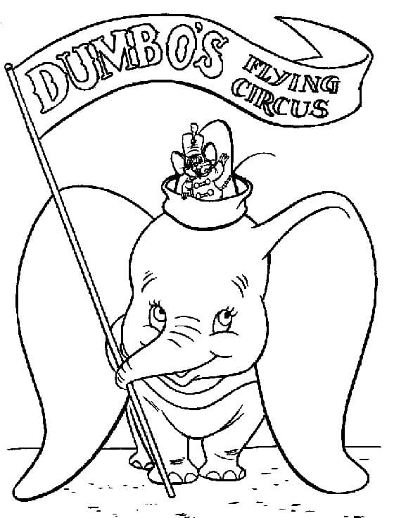Dessin Dumbo #187110 à colorier de la série Films d'Animation, gratuit à télécharger et imprimer