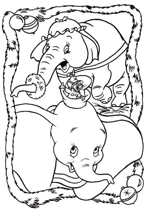 Coloriage à imprimer Dumbo #187117 de la série Films d'Animation, gratuit pour enfants et adultes