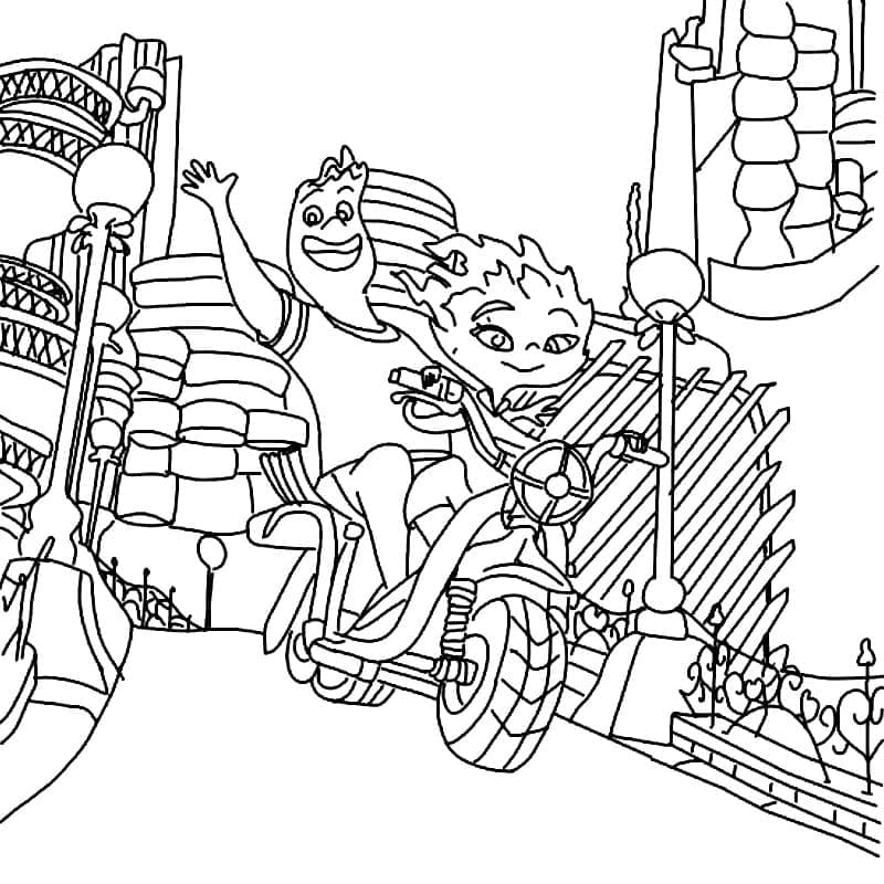 Coloriage gratuit Élémentaire #203864 de la collection Films d'Animation à imprimer