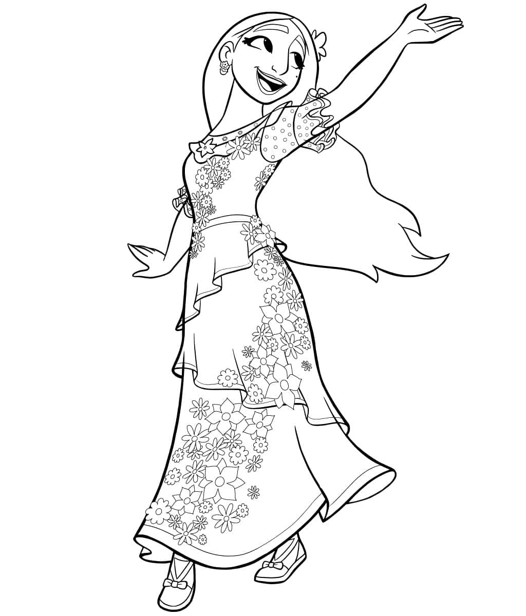 Coloriage gratuit Encanto #177363 de la collection Films d'Animation à imprimer