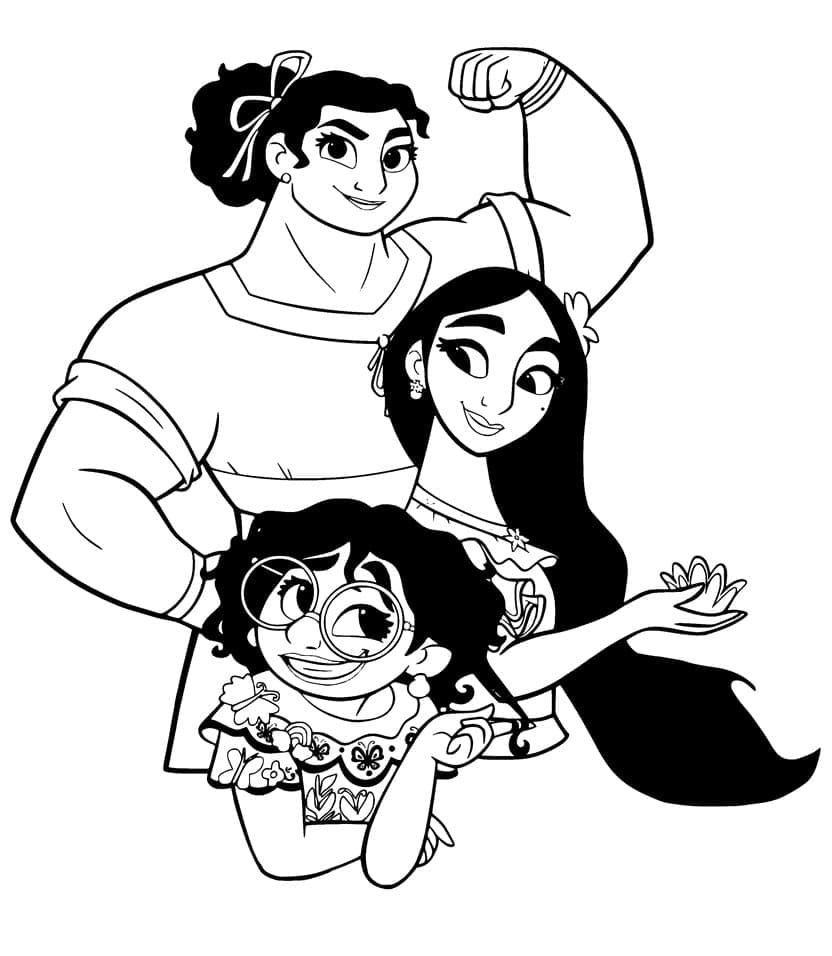Coloriage gratuit Encanto #177373 de la collection Films d'Animation à imprimer