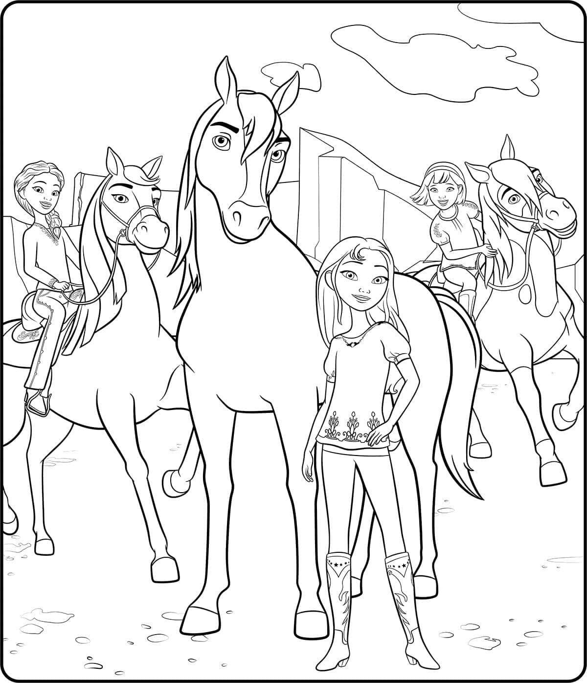 Coloriage gratuit Esprit #195420 de la collection Films d'Animation à imprimer