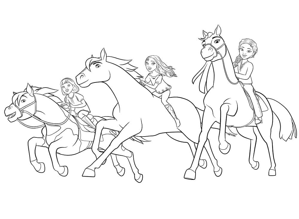 Dessin à colorier: Esprit (Films d'Animation) #195424 - Coloriages à Imprimer Gratuits