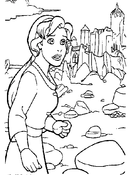 Coloriage gratuit Excalibur, l'épée magique #41737 de la collection Films d'Animation à imprimer