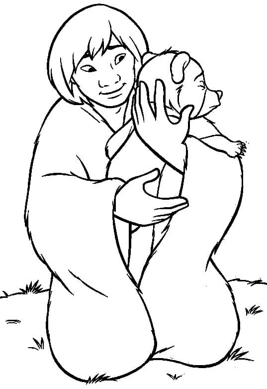 Coloriage gratuit Frère des Ours #210077 de la collection Films d'Animation à imprimer