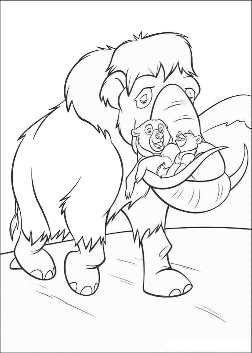 Coloriage gratuit Frère des Ours #210078 de la collection Films d'Animation à imprimer