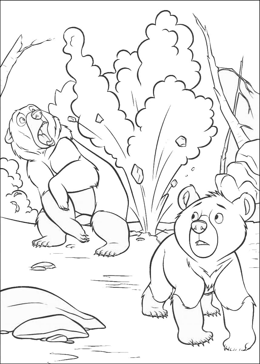 Coloriage gratuit Frère des Ours #210079 de la collection Films d'Animation à imprimer
