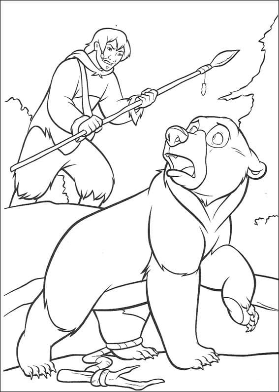 Coloriage gratuit Frère des Ours #210082 de la collection Films d'Animation à imprimer