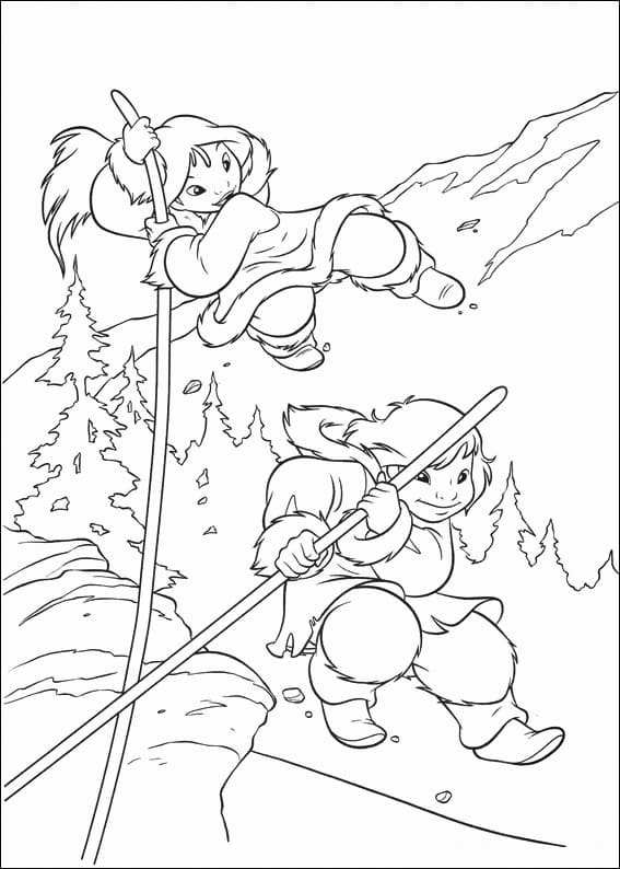 Coloriage gratuit Frère des Ours #210084 de la collection Films d'Animation à imprimer