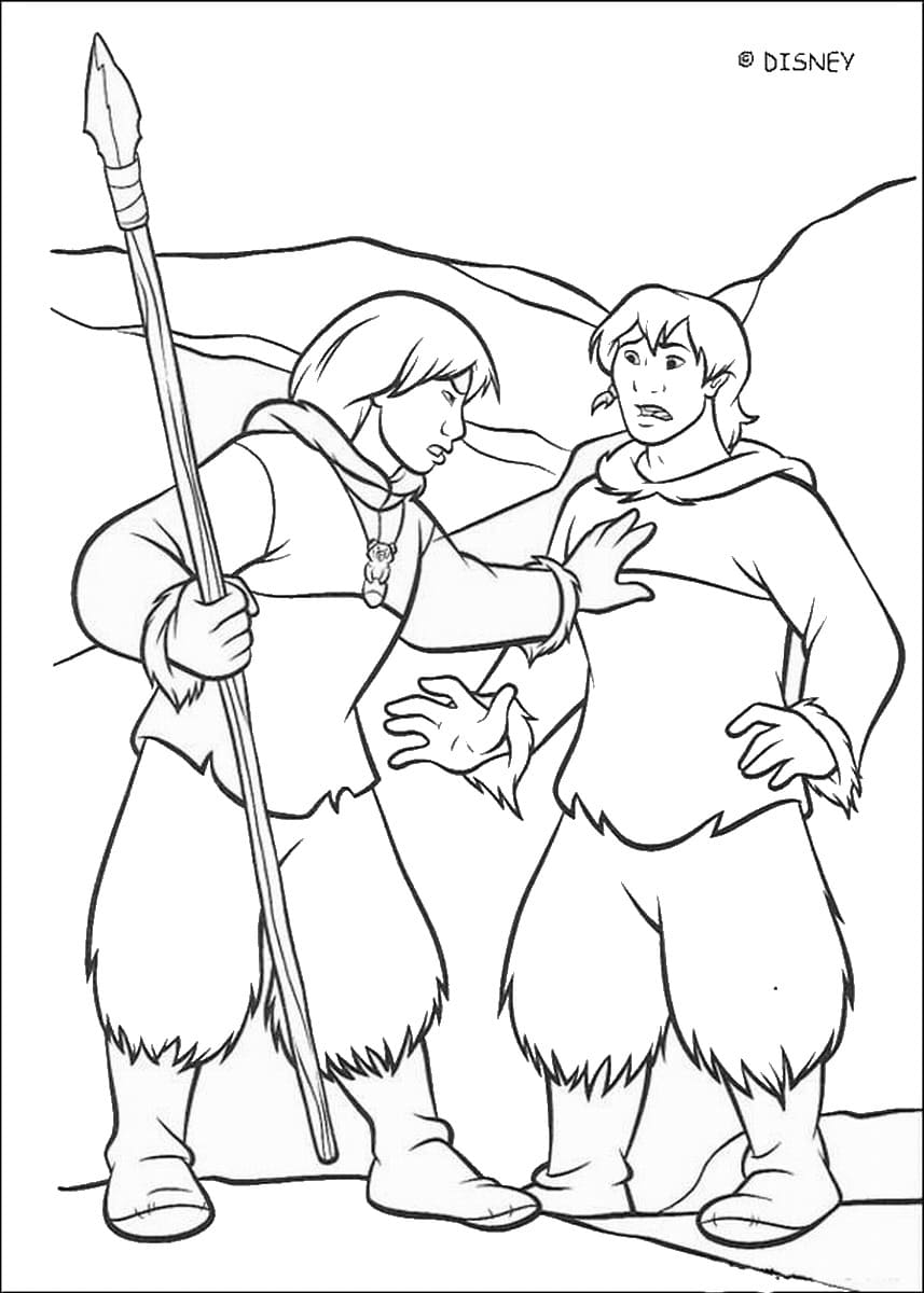 Coloriage gratuit Frère des Ours #210090 de la collection Films d'Animation à imprimer