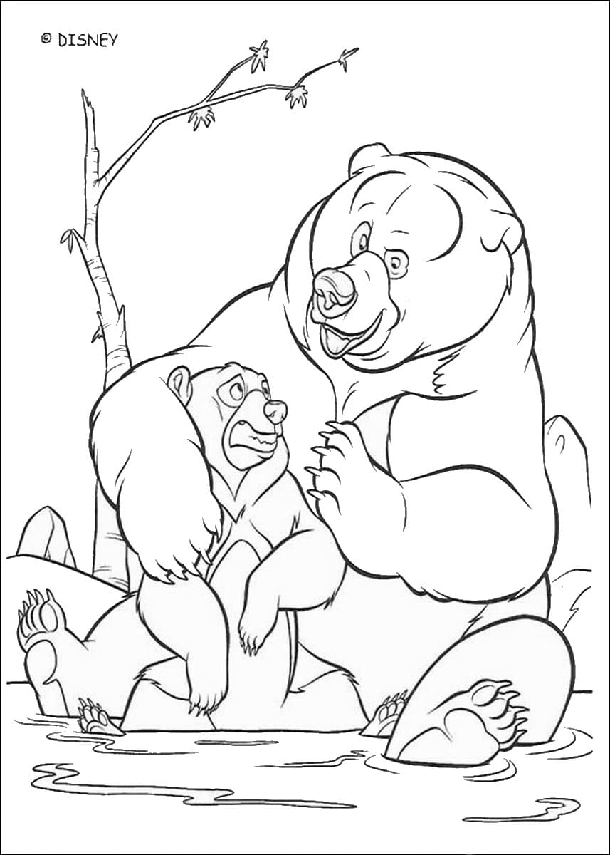 Coloriage gratuit Frère des Ours #210091 de la collection Films d'Animation à imprimer