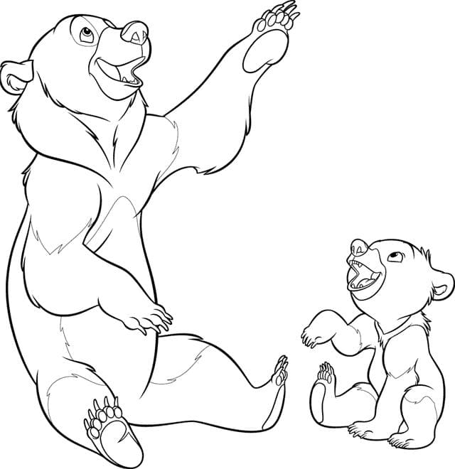 Coloriage gratuit Frère des Ours #210093 de la collection Films d'Animation à imprimer