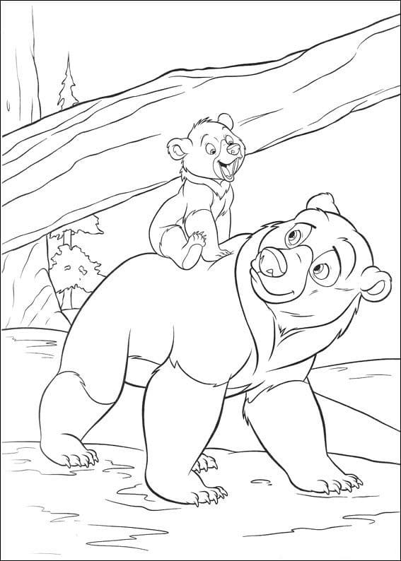 Coloriage gratuit Frère des Ours #210101 de la collection Films d'Animation à imprimer