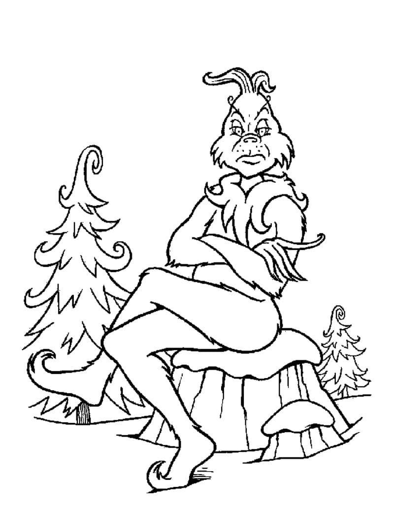 Coloriage gratuit Grinch #188354 de la collection Films d'Animation à imprimer