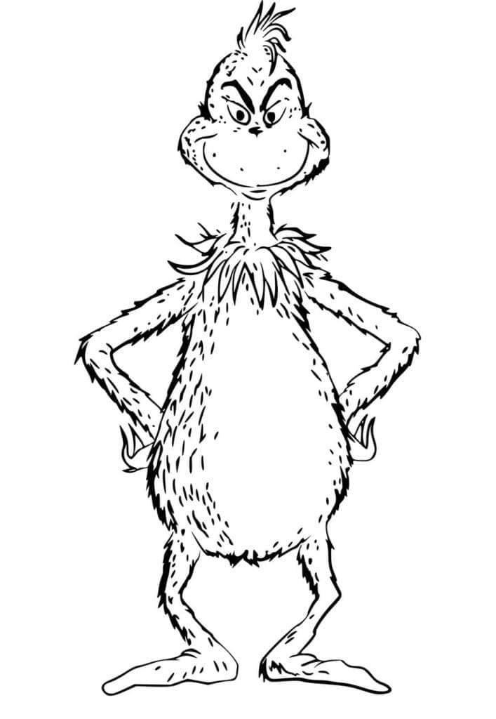 Coloriage gratuit Grinch #188358 de la collection Films d'Animation à imprimer