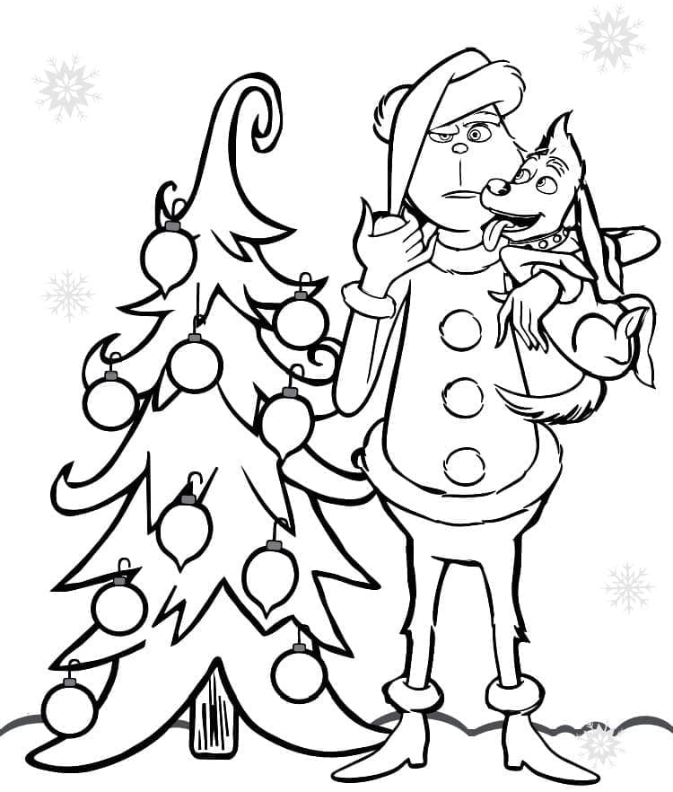 Coloriage gratuit Grinch #188373 de la collection Films d'Animation à imprimer