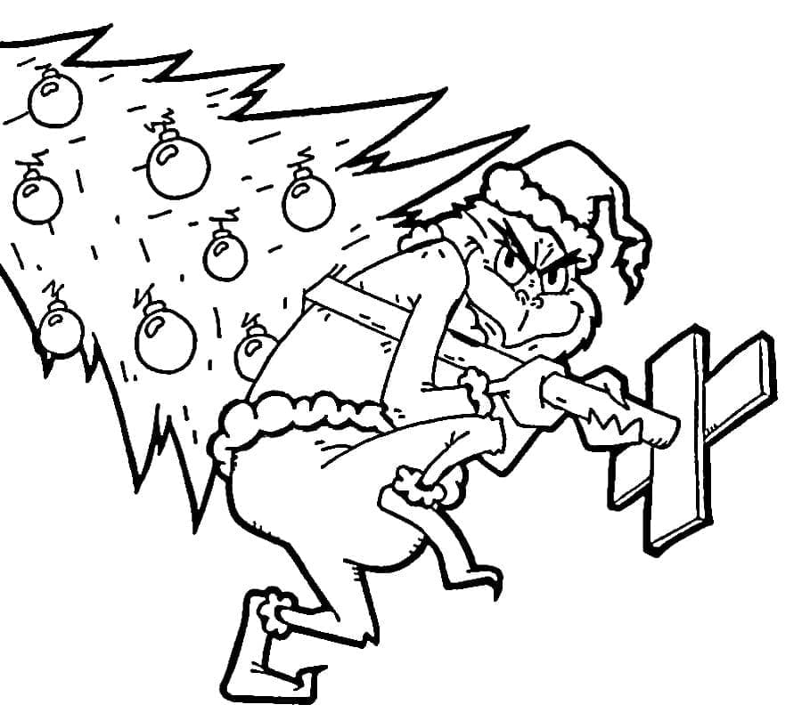 Coloriage gratuit Grinch #188374 de la collection Films d'Animation à imprimer