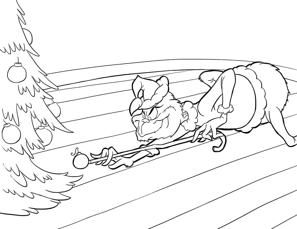 Coloriage gratuit Grinch #188382 de la collection Films d'Animation à imprimer