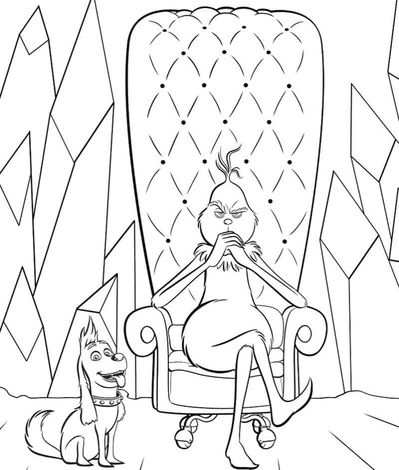 Coloriage gratuit Grinch #188392 de la collection Films d'Animation à imprimer