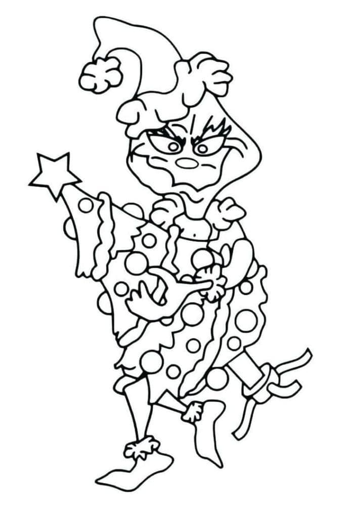 Coloriage gratuit Grinch #188393 de la collection Films d'Animation à imprimer