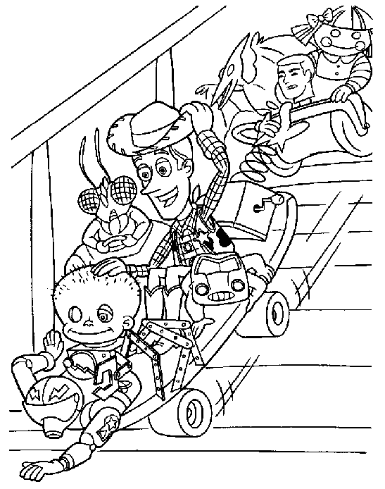 Dessin à colorier: Histoire de jouets (Toy Story) (Films d'animation) #72390 - Coloriages à Imprimer Gratuits