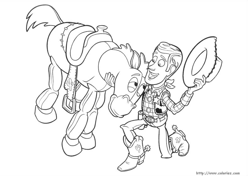 Dessin à colorier: Histoire de jouets (Toy Story) (Films d'animation) #72430 - Coloriages à Imprimer Gratuits