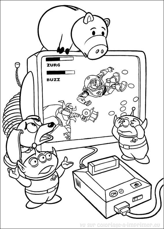Dessin à colorier: Histoire de jouets (Toy Story) (Films d'animation) #72483 - Coloriages à Imprimer Gratuits