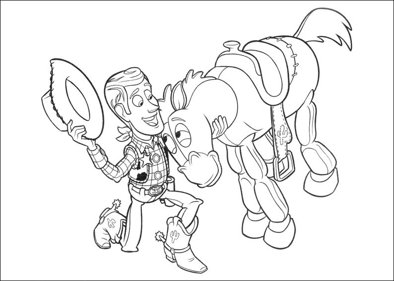 Dessin à colorier: Histoire de jouets (Toy Story) (Films d'animation) #72591 - Coloriages à Imprimer Gratuits