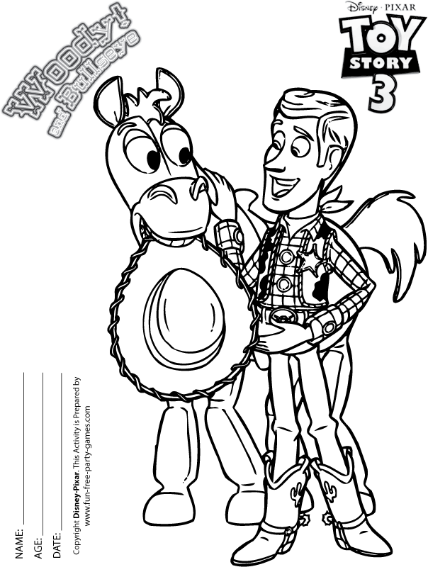 Dessin à colorier: Histoire de jouets (Toy Story) (Films d'animation) #72607 - Coloriages à Imprimer Gratuits