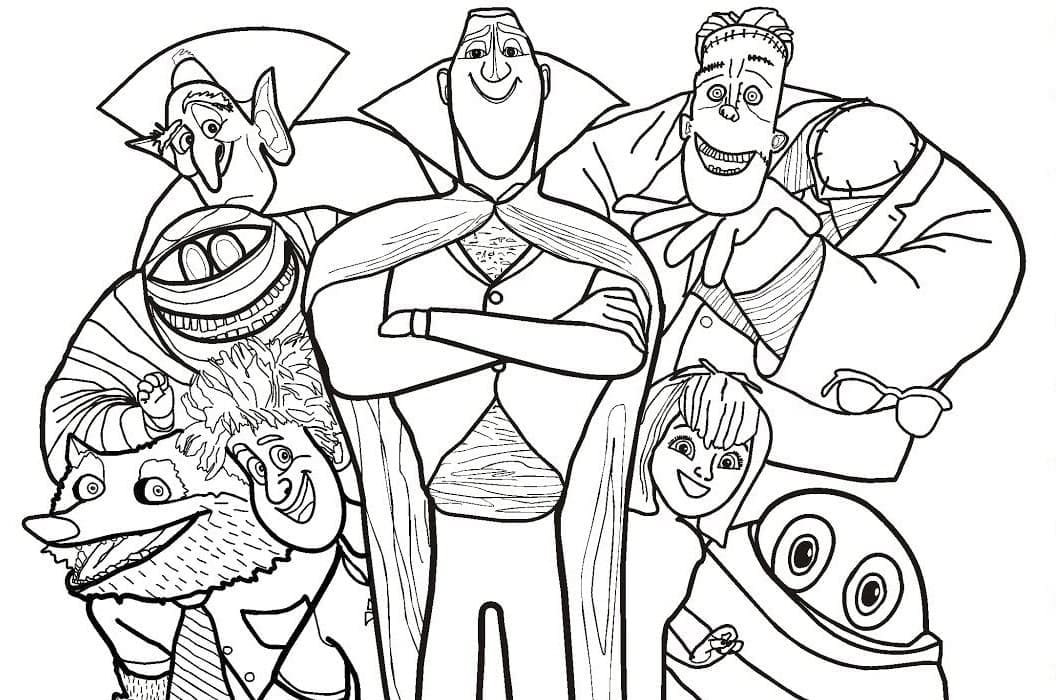 Coloriage gratuit Hôtel Transylvanie #187960 de la collection Films d'Animation à imprimer